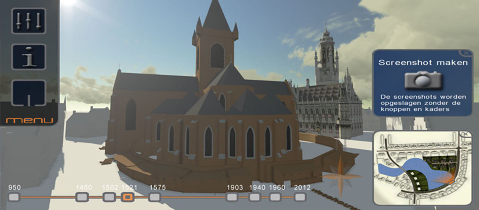 Met de interactieve 3D presentatie kunt u de historie interactief herleven
