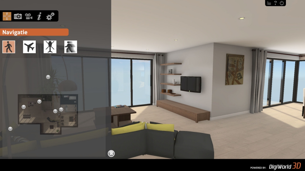 Fotorealistische weergave in een realtime 3D presentatie